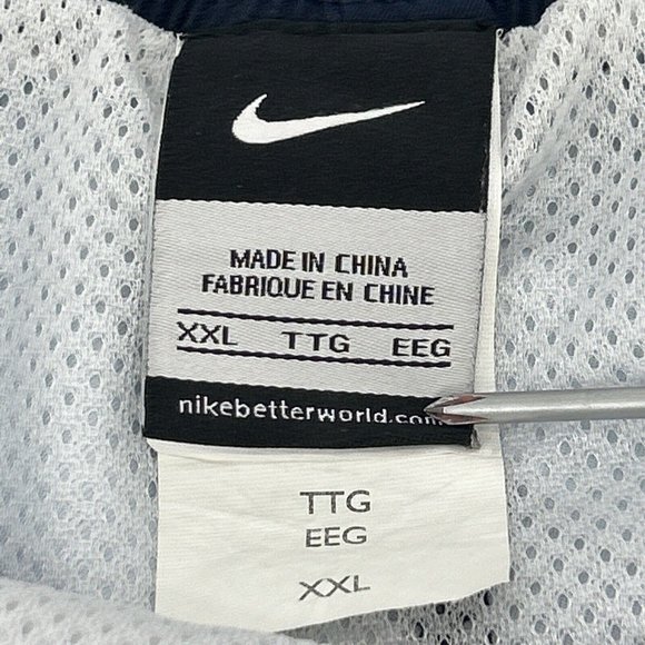 Nike Swimming Trunks Shorts Men's Swim XXL Blue Geometric Mesh‎ Lined - Picture 3 of 12